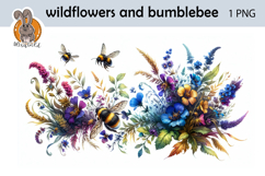 wildflowers, bumblebee Product Image 1