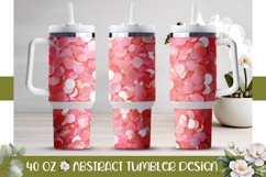 Pink Confetti Tumbler, Pink Glitter 40 Oz Tumbler Design Product Image 1