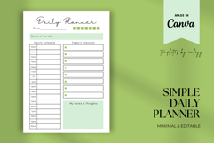 Productivity Daily Planner Template - Editable Canva Product Image 1