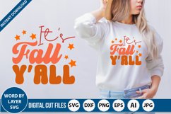 it&#039;s fall y&#039;all retro SVG Design, SVG Design Product Image 1