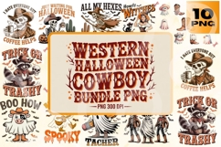Western Halloween Cowboy PNG Bundle Product Image 1