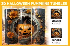 Halloween Pumpkin 3D Tumbler Wrap Bundle, 20 oz Fall Tumbler Product Image 23