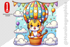 Cute Tiger Clipart - PNG File Product Image 2