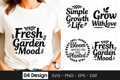 Fresh Garden Mood Floral SVG PNG Product Image 1