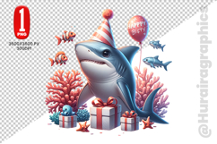 Cute Dolphin Clipart - PNG File Product Image 1