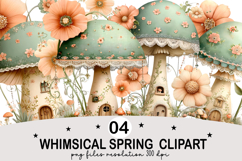 Whimsical Spring Clipart png Whimsical Spring Watercolor png Product Image 1