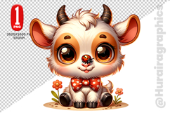 Cute Goat Clipart - PNG File Product Image 2