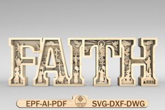 Multilayer Easter Story Faith Scene Art SVG Product Image 1