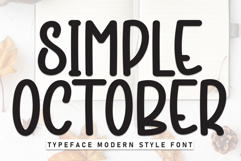 Simple October Product Image 1