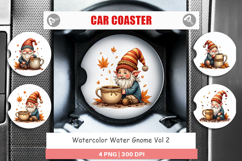 Water Gnome Car Coaster Product Image 1