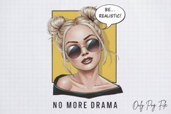 Funny Beautiful Girl Quotes Sublimation PNG. Product Image 1