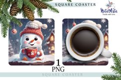 SUBLIMATED STAND WITH A CUTE SNOWMAN Product Image 1