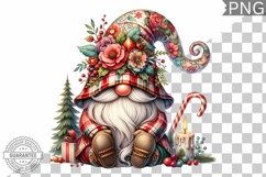 Christmas Gnome Sublimation - Clipart PNG Design Product Image 1