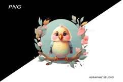 Pastel Bird Clipart, Bird Clipart Product Image 1