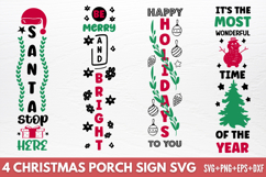 Christmas Porch Sign SVG Product Image 1