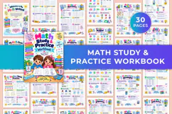 Math Study & Practice Workbook Kdp interiors Product Image 1