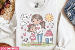 Floral Mama Mom Sublimation PNG Product Image 2