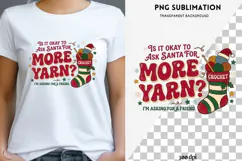 Christmas crochet png design for T-shirts Product Image 1