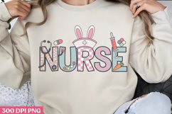 Nurse PNG, Retro Nurse Easter Sublimation PNG Product Image 2