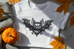 Scary Bat with Fangs Halloween SVG Cut File Product Image 2