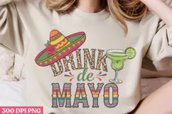 Drink de mayo PNG, Cinco De Mayo Sublimation PNG Product Image 1