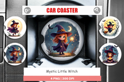 Car Coaster Halloween Little Witch Product Image 1