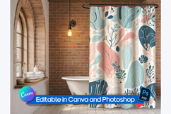 Shower curtain template mockup Product Image 2