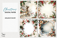 Christmas digital paper, background clipart Product Image 1
