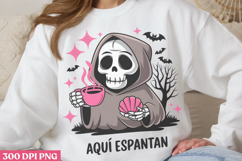 Aquí Espantan PNG, Cute Grim Sublimation PNG Product Image 2