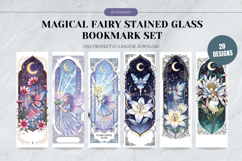 Magical Fairy Stained Glass Bookmark Set,Enchanted Fantasy Product Image 1