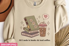 All i need is books &amp; iced coffee PNG, Iced Coffee Mental Product Image 2