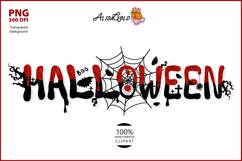 Halloween Inscription, Sublimation Halloween, Creepy Font Product Image 1