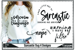 Funny Sarcastic Svg, Sarcasm Quotes Svg Designs Product Image 1