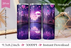 Valentine's Day Tumbler Design, Love Tumbler Wrap Design Product Image 1