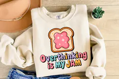 Overthinking is my Jam Svg | Svg Cut File | Shirt Svg Product Image 2