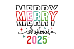 Merry Christmas 2025 Svg Design Product Image 1