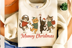 Meowy Christmas PNG, Christmas Cat PNG, Christmas Season PNG Product Image 2