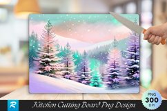 Vintage-Inspired Holiday Enchantment Cutting Board PNG Product Image 1