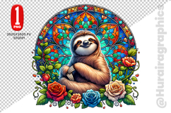 Cute Sloth Clipart - PNG File Product Image 1
