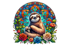 Cute Sloth Clipart - PNG File Product Image 2