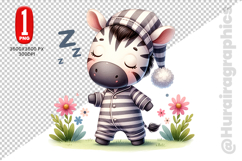 Cute Zebra Clipart - PNG File Product Image 2