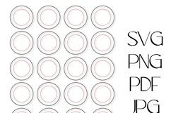 1.25 Inch Button Template Print &amp; Cut Ready 1.63 size Product Image 2