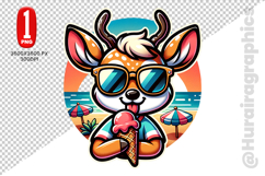 Cute Deer Clipart - PNG File Product Image 1