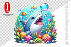 Cute Dolphin Clipart - PNG File Product Image 2