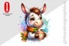 Cute Donkey Clipart - PNG File Product Image 2