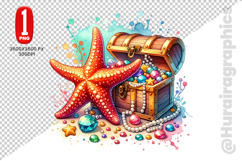 Star Fish Clipart- PNG File Product Image 2