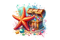 Star Fish Clipart- PNG File Product Image 1