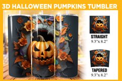 Halloween Pumpkin 3D Tumbler Wrap Bundle, 20 oz Fall Tumbler Product Image 24