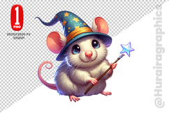 Cute Rat Clipart - PNG File Product Image 2