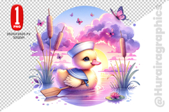 Cute Duck Clipart - PNG File Product Image 2